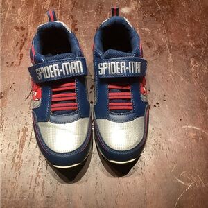 Spiderman Sneakers for Kids - Blue, Red, and Silver